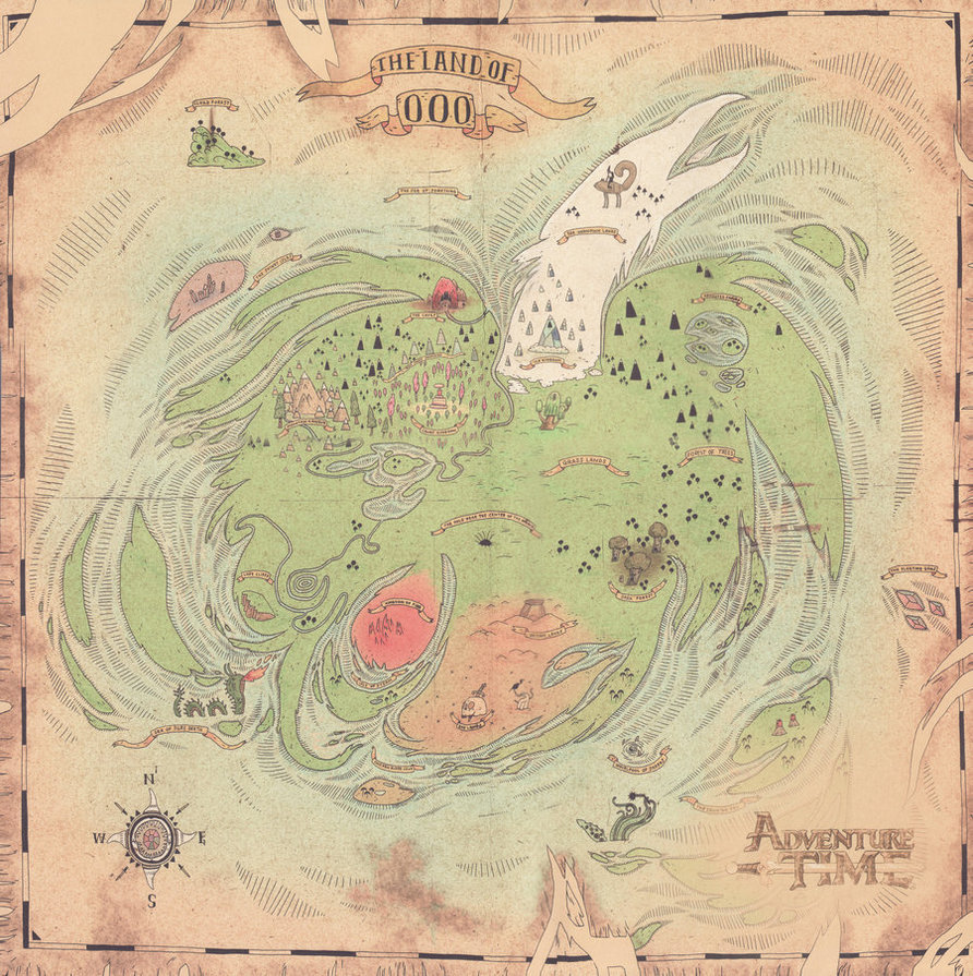 Adventure Time - Ooo Map