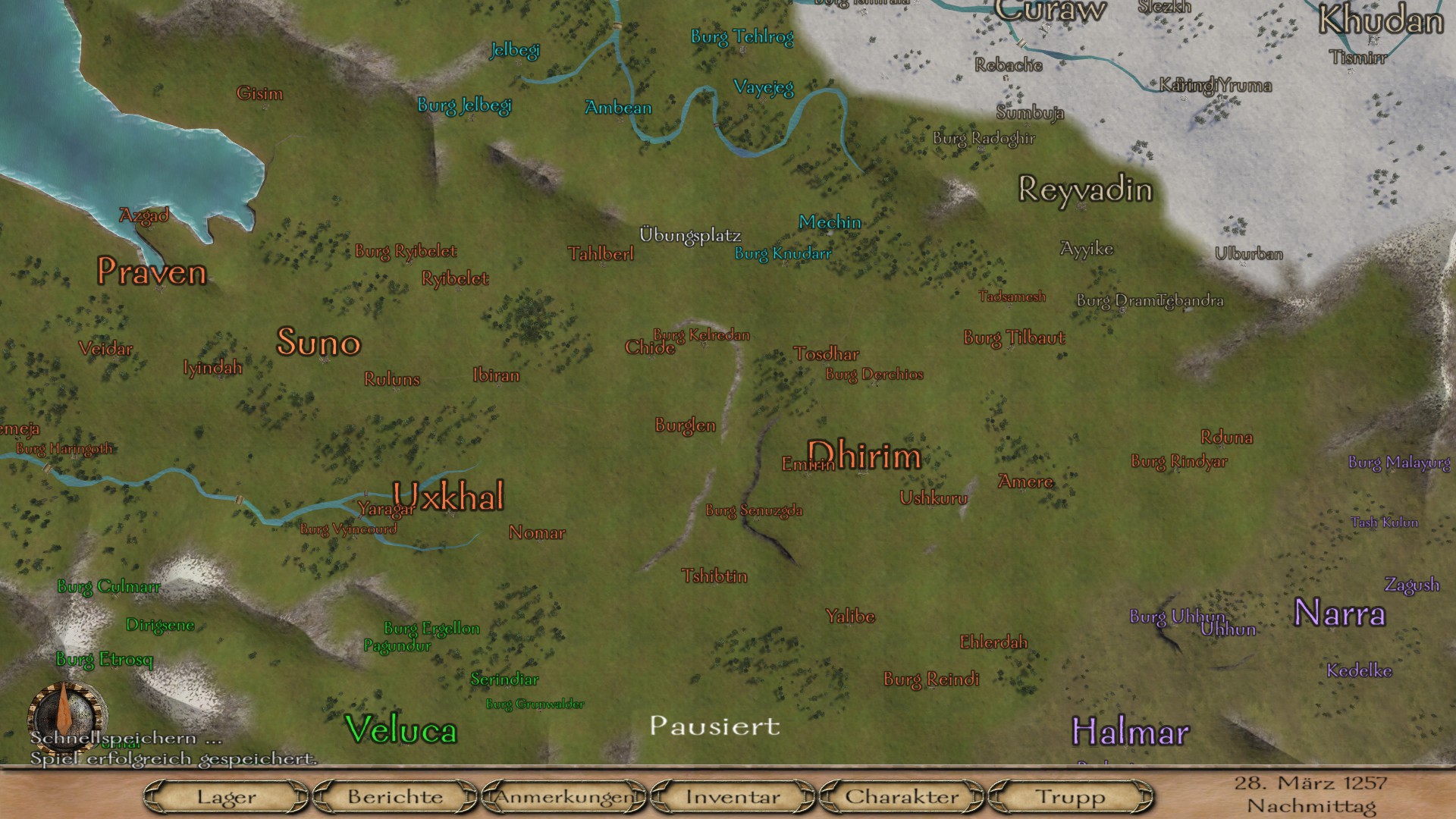 Mount & Blade Warband  - Caladria Map