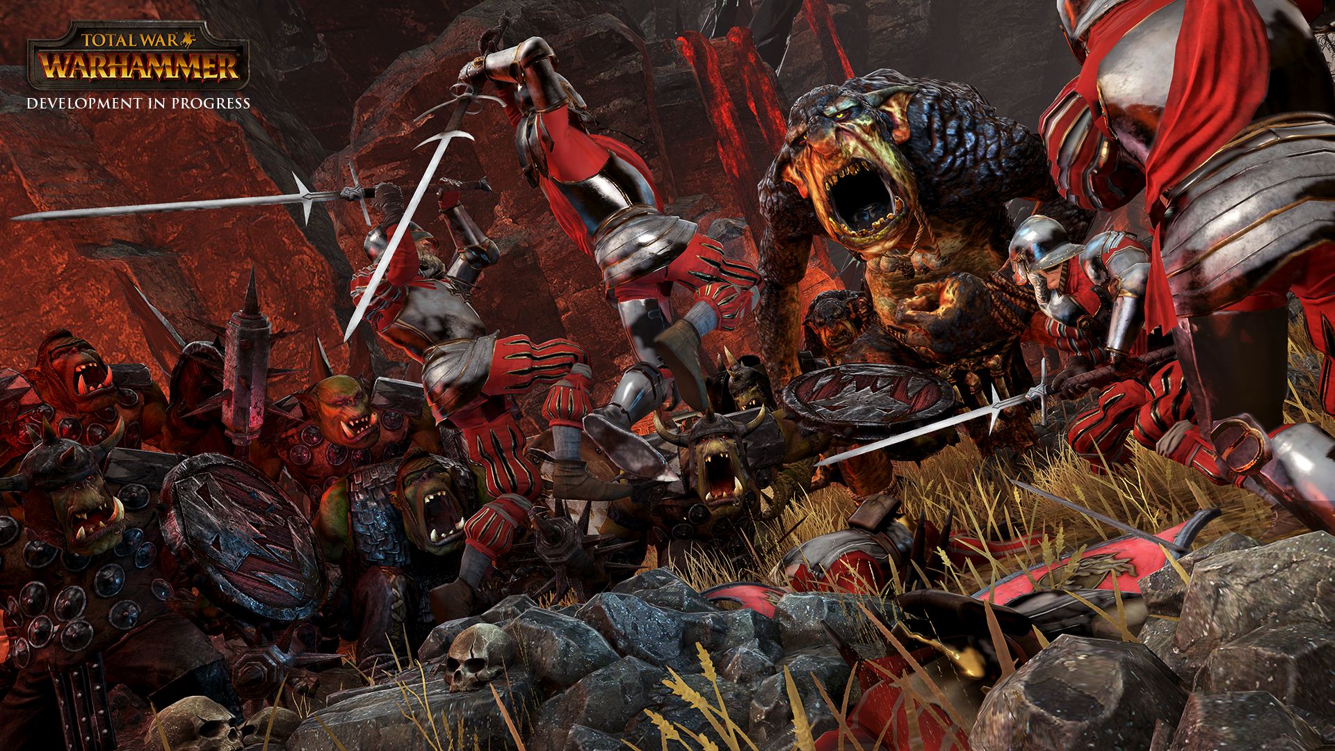 Total War - Warhammer – Zweihandschwertkämpfer gegen Orks und Trolle