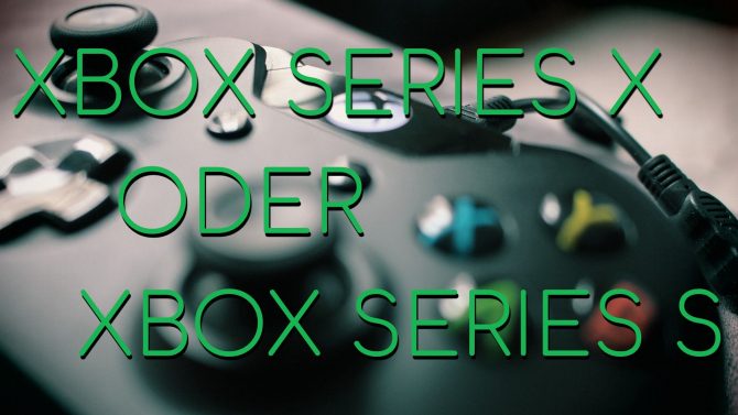 Dargestellt ist ein Symbolbild in Form eines Xbox Controllers in der Nahaufnahme. Darauf wurde folgender Schriftzug gesetzt: „Xbox Series X oder Xbox Series S“.