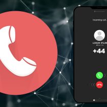 Symbolbild für Ping-Anrufe mit +44 Nummern. Zu sehen ist ein Smartphone, auf dem ein Anruf mit der Vorwahl +44 eingeht. Neben dem Handy ist vergrößert ein rotes Anruf-Icon abgebildet.