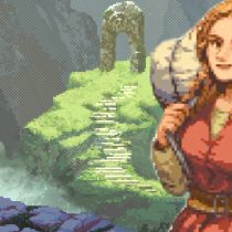 Life in Adventure im Test. Das textbasierte Rollenspiel fürs Handy bietet Pen-and-Paper-Gameplay. Zu sehen ist ein Abenteurer, der auf eine Karte blickt. Im Hintergrund ist ein Gebirge mit einem erleuchteten Steinportal zu sehen. Im Vordergrund ist eine Abenteurerin mit Rucksack zu sehen.